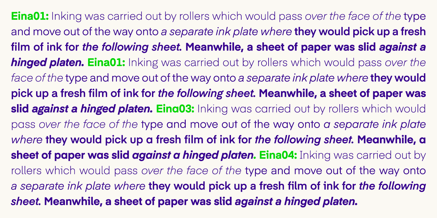 Eina Font Family 6