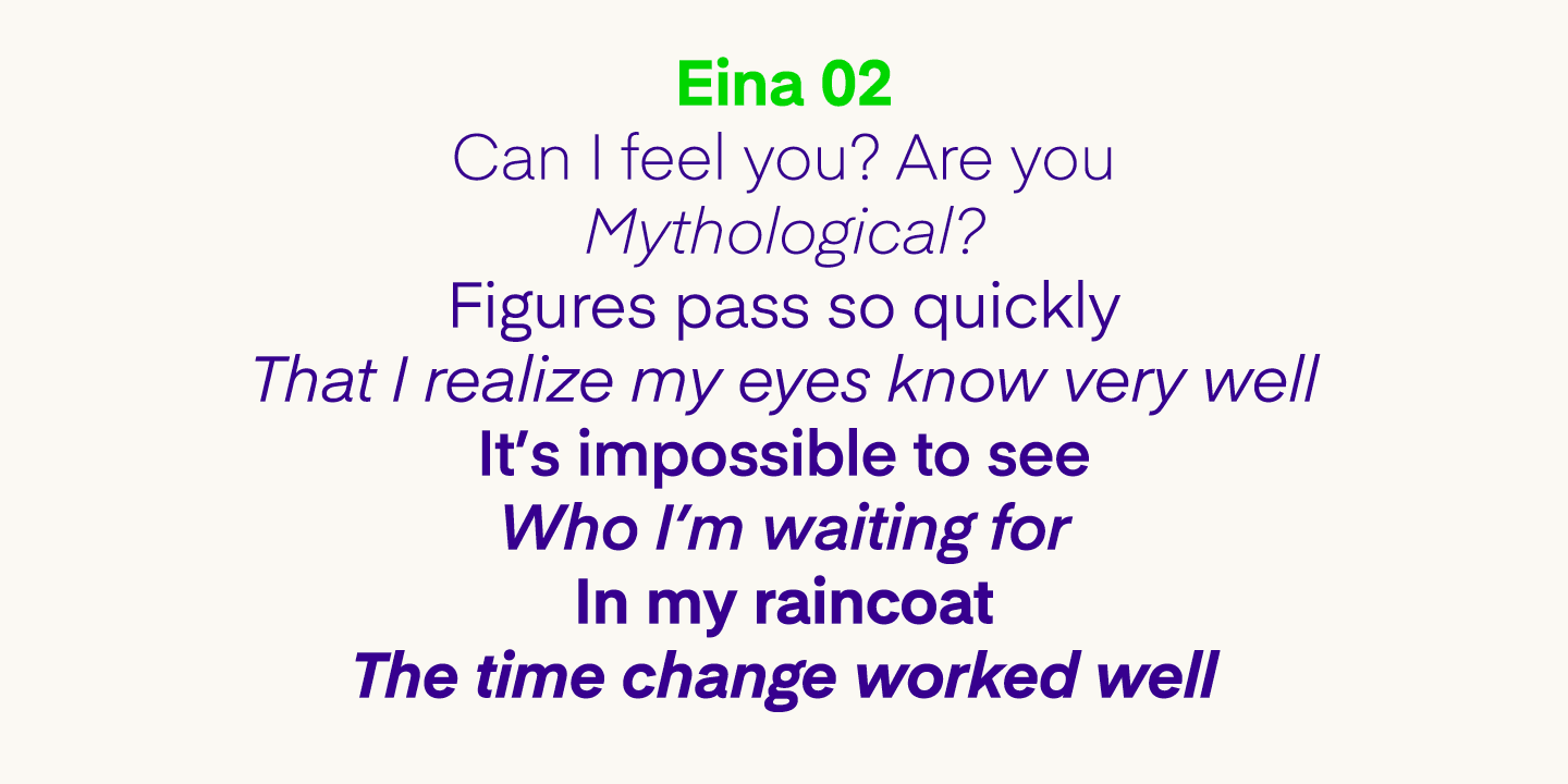 Eina Font Family 8