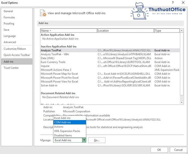 không mở được file Excel