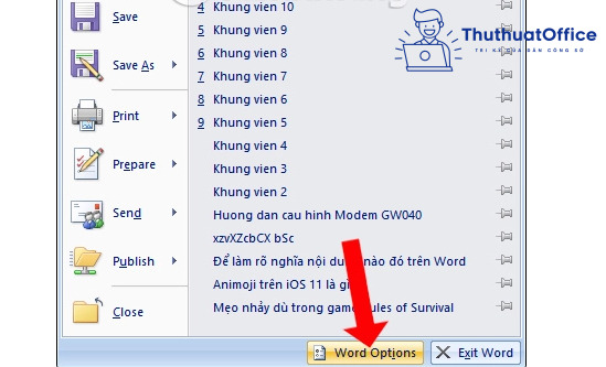 file Word không in được