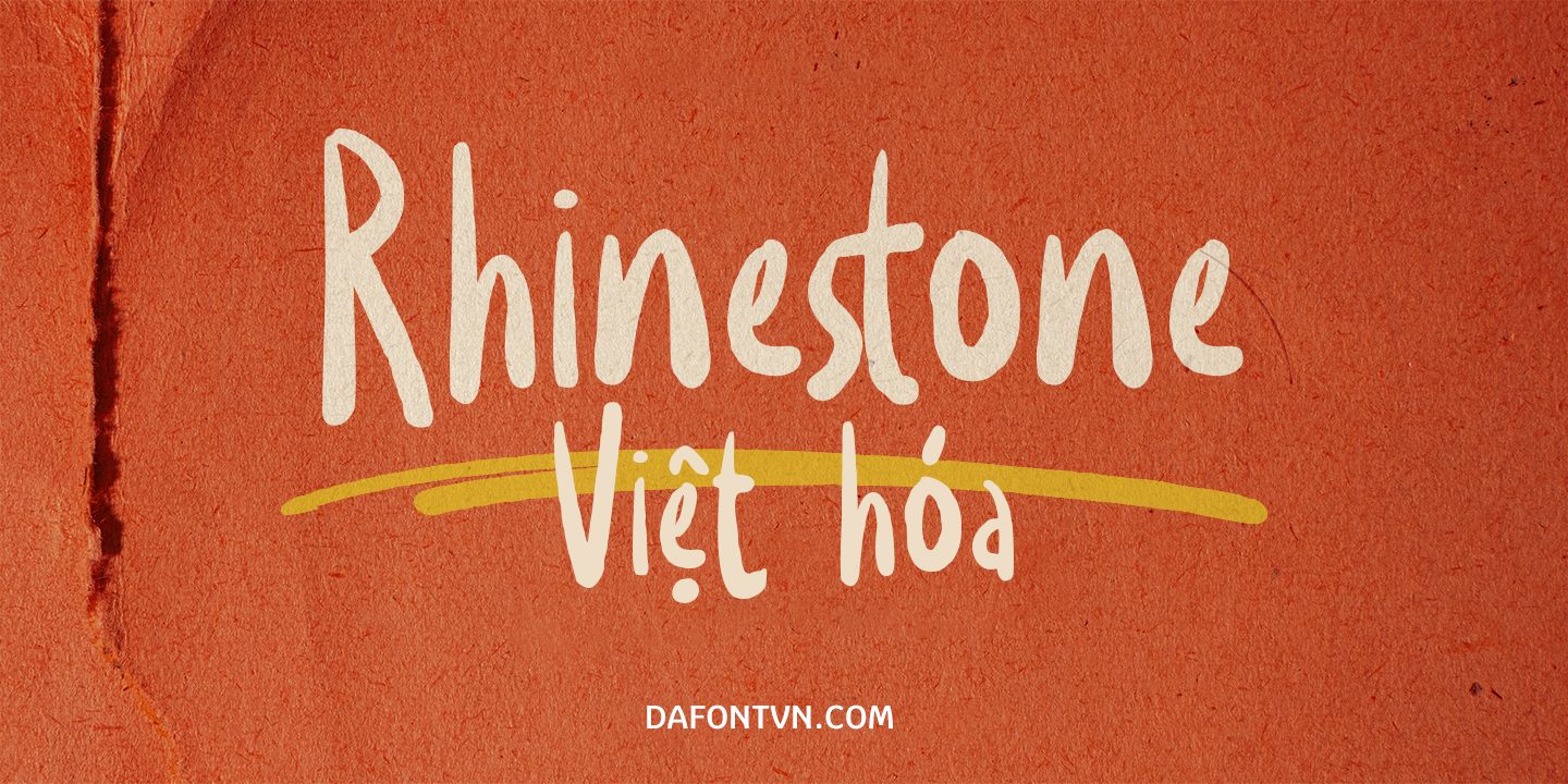 Font Rhinestone Việt Hóa