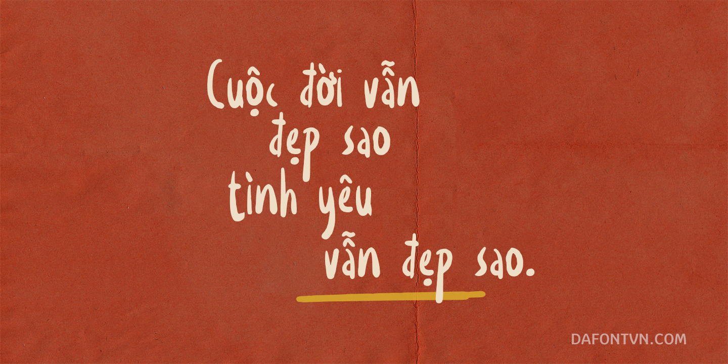 Handwritten Font Việt Hóa - Font Rhinestone