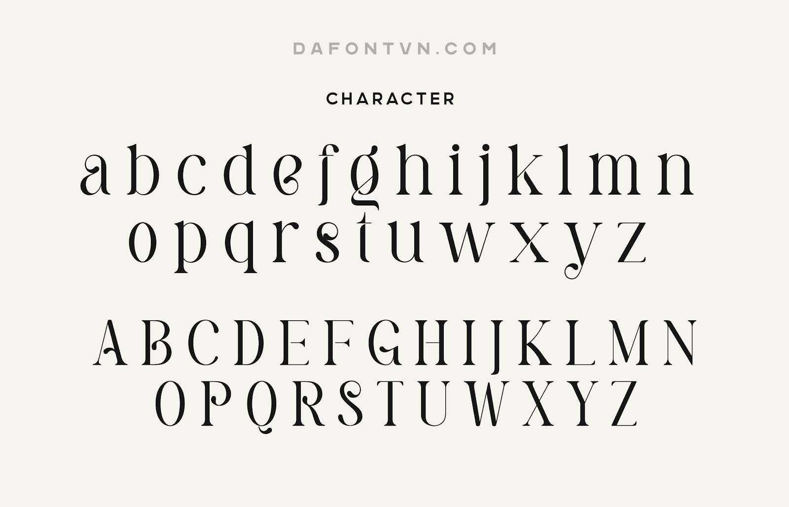 Pastel Orange Font - Character