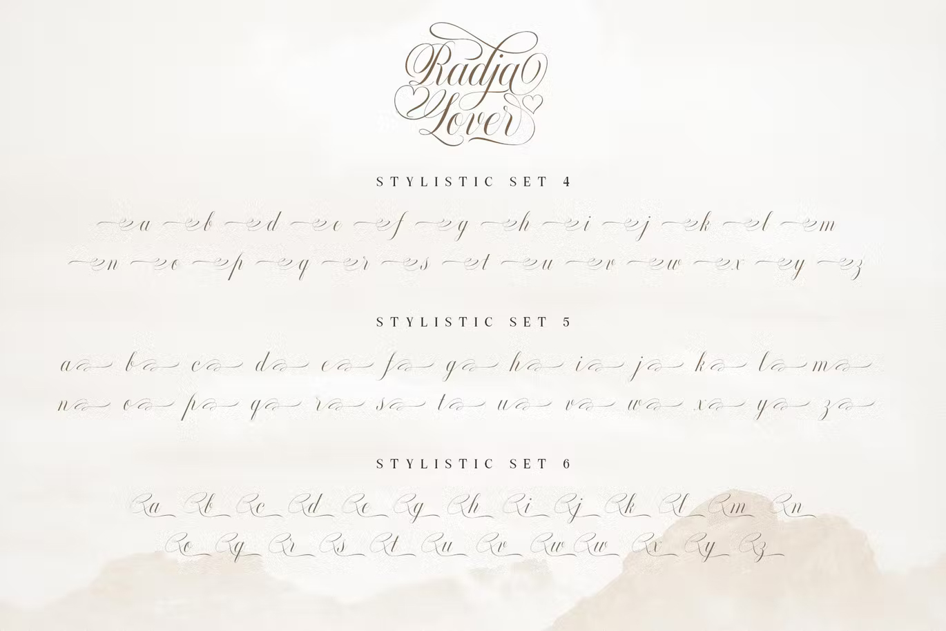 Radja Lover Script style set 2