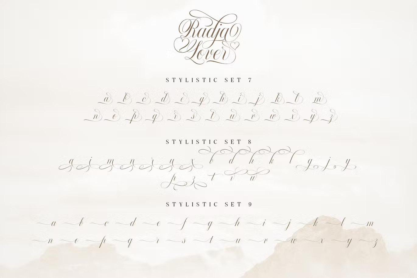 Radja Lover Script style set 3