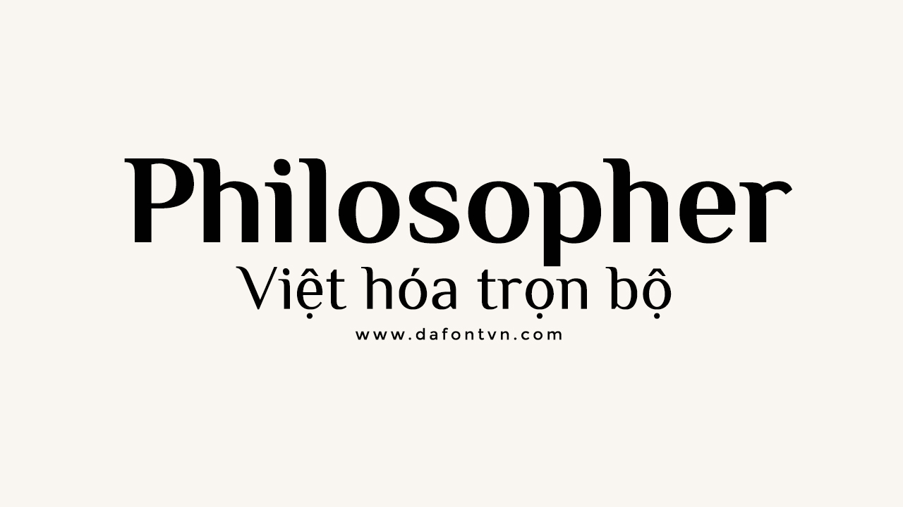 font Philosopher Việt hóa preview 1