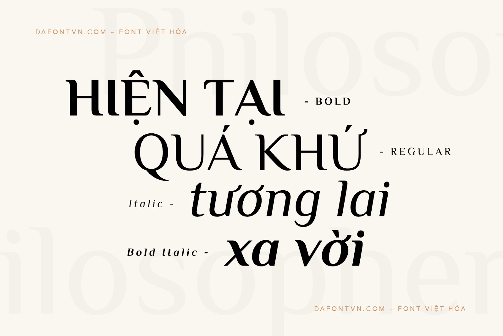 font Philosopher Việt hóa preview 2