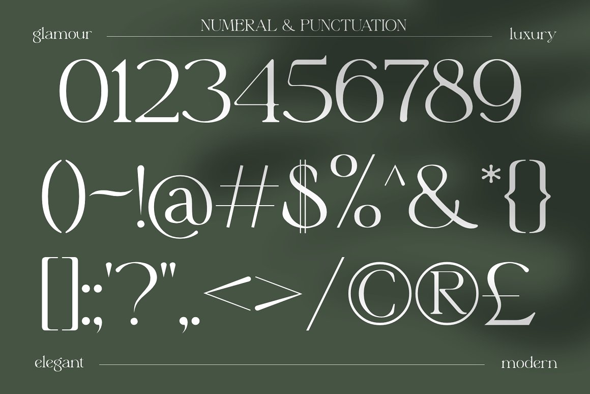 Elyaris Font - Numeral