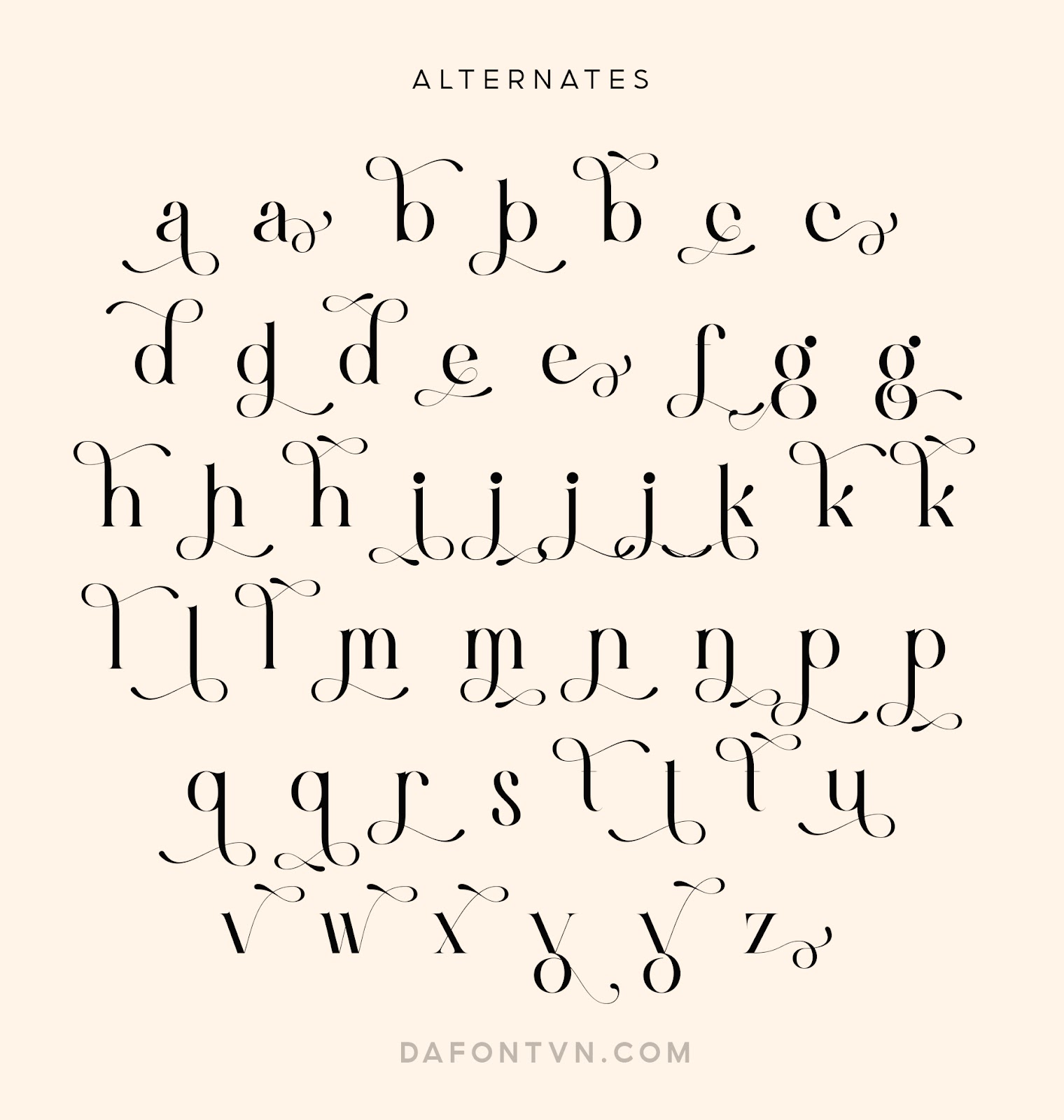 Font Kamerun Việt hóa - Nhiều glyph cực đẹp