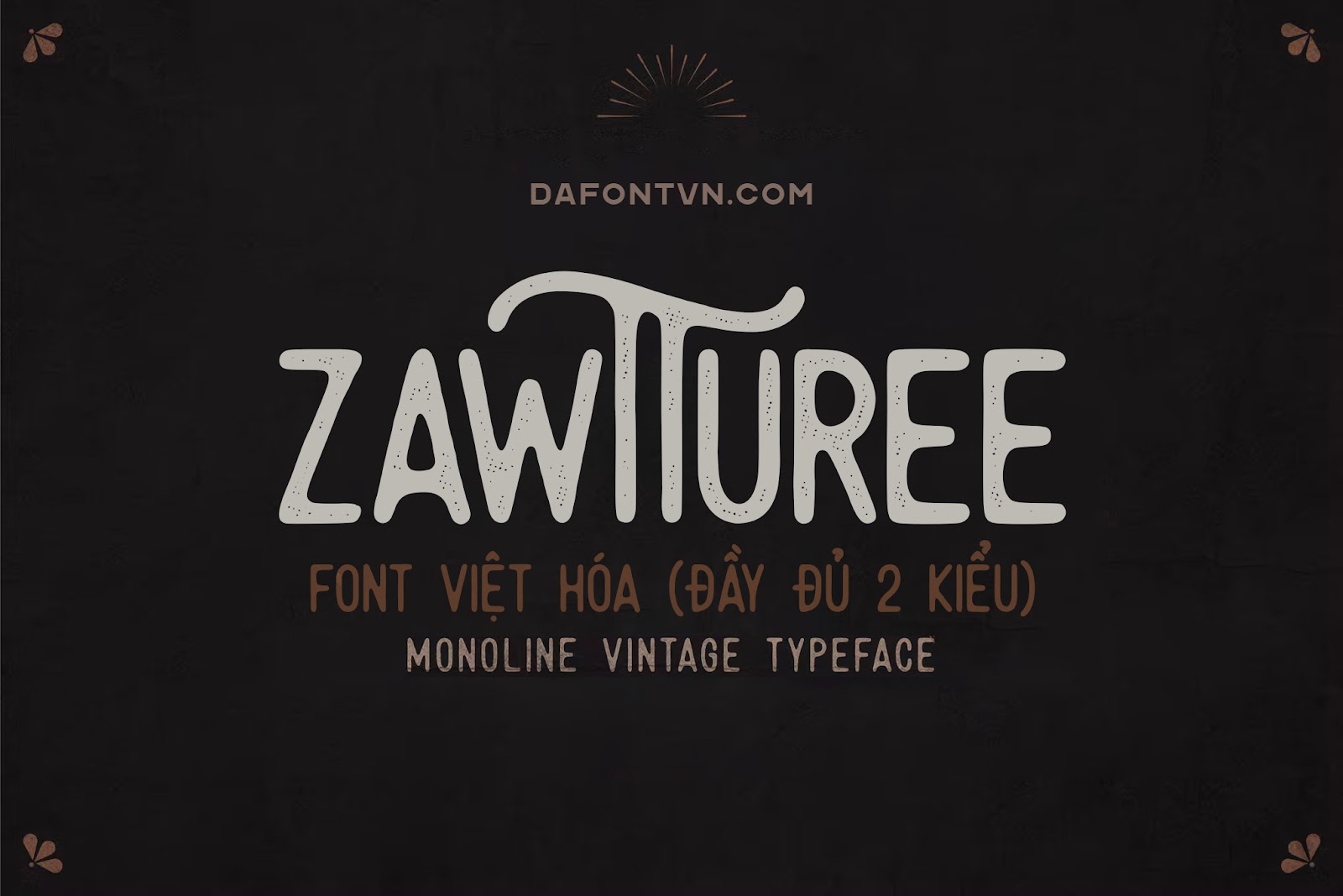 Font Việt Hóa Zawturee