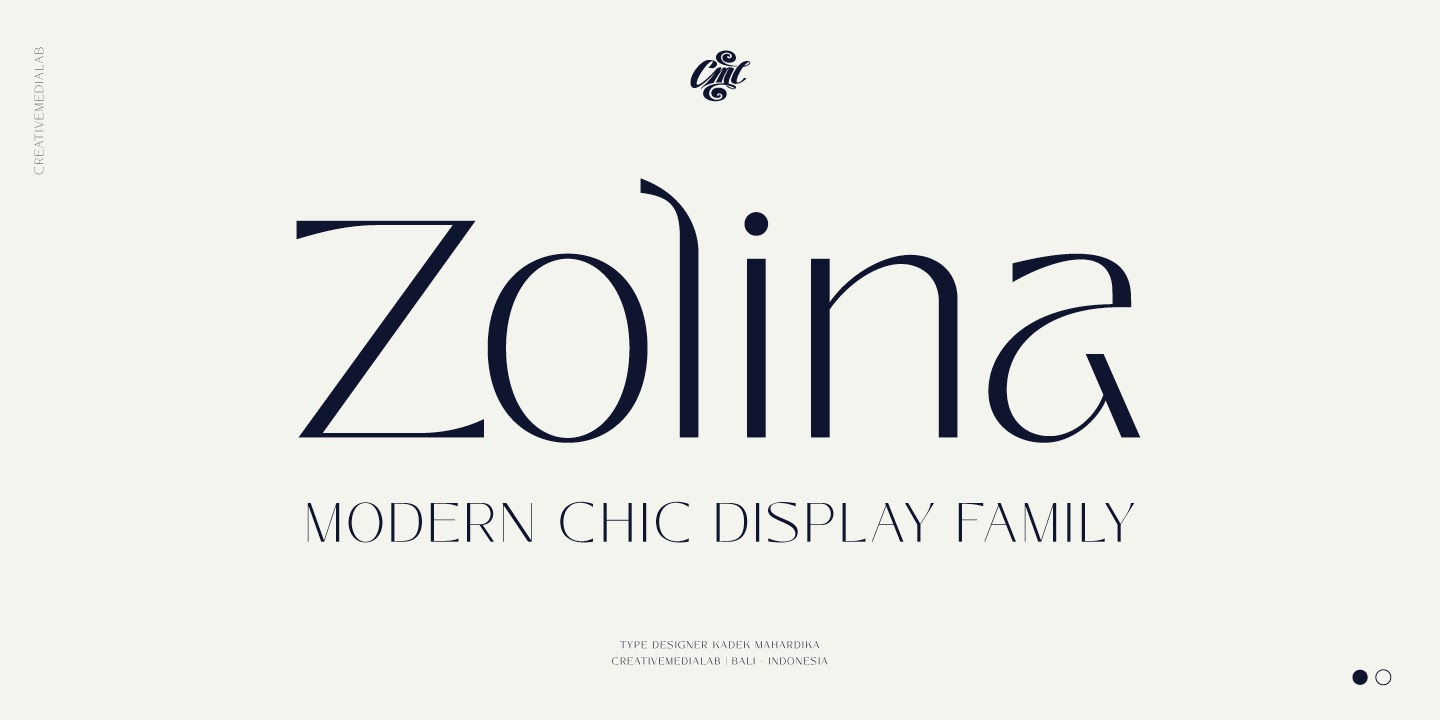 Zolina - Modern Font family