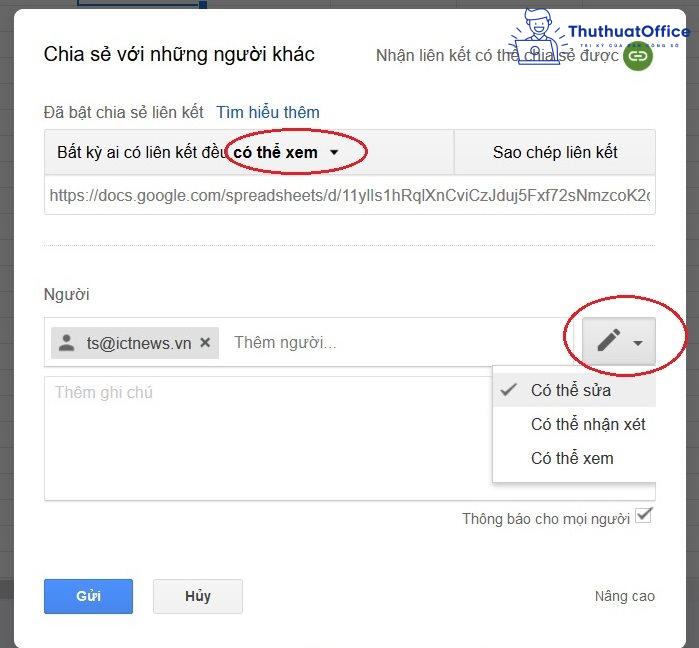 cách sử dụng Google Sheets 13