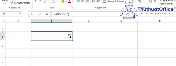 giá trị tuyệt đối trong Excel