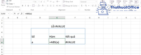 giá trị tuyệt đối trong Excel