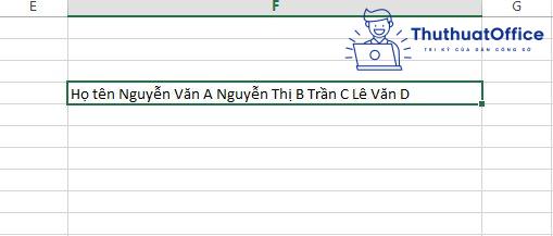 cách chia ô trong Excel