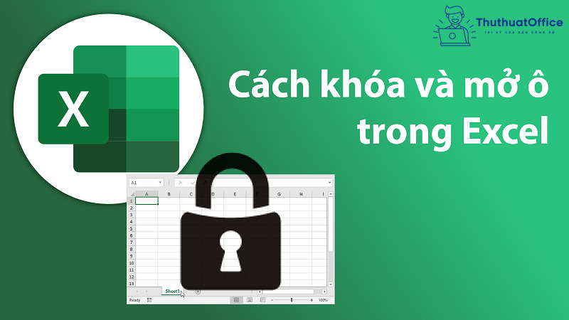 khóa ô trong excel