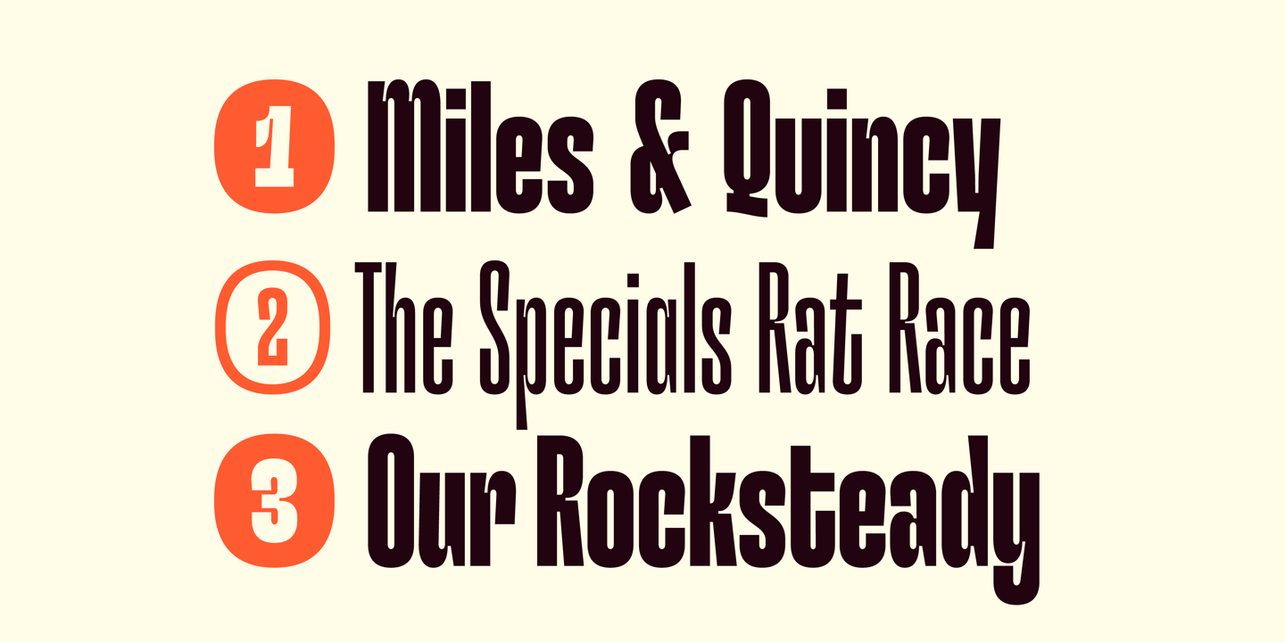 Hardbop Font Family Preview 3