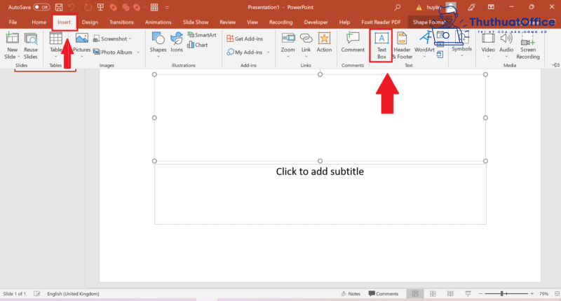 Cách viết chữ trong PowerPoint