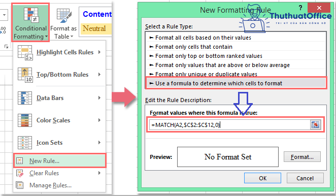 so sánh 2 cột trong excel