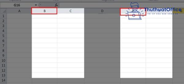 cách thêm cột trong Excel