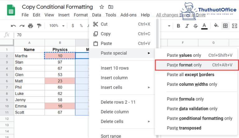 cách sử dụng Google Sheets 06