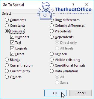 khóa ô trong excel