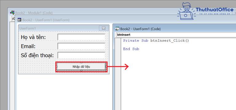 cách nhập dữ liệu trong Excel bằng form tự tạo