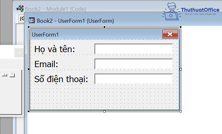 cách nhập dữ liệu trong Excel bằng form tự tạo