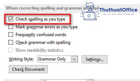 kiểm tra chính tả trong Word 18