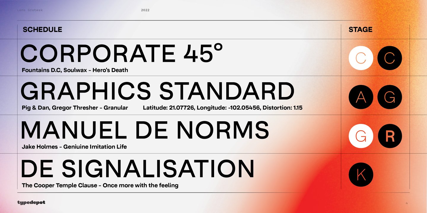 Lens Grotesk Font Family Preview 3