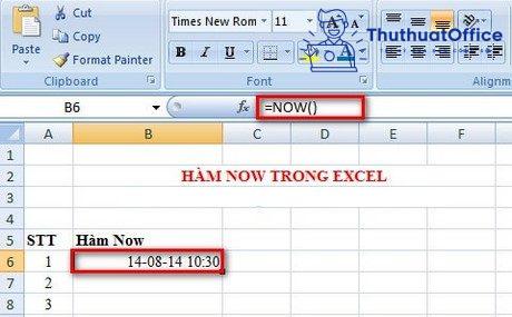 Các hàm cơ bản trong Excel