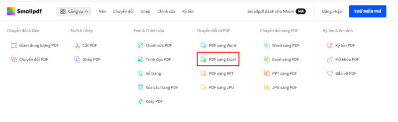 Chọn công cụ chuyển đổi file