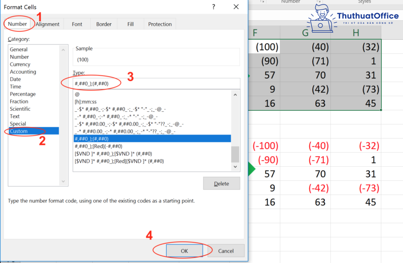 Những cách định dạng số trong Excel 11