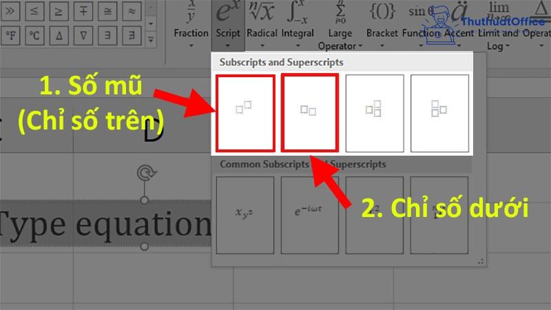 viết số mũ trong Excel 04