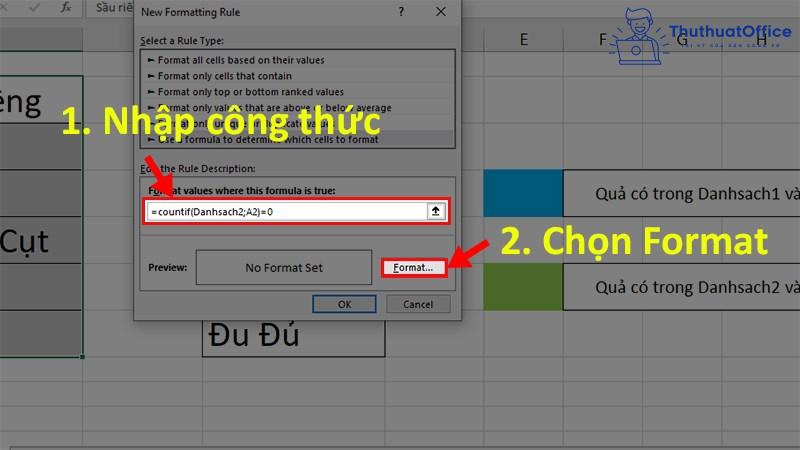 so sánh 2 cột trong excel