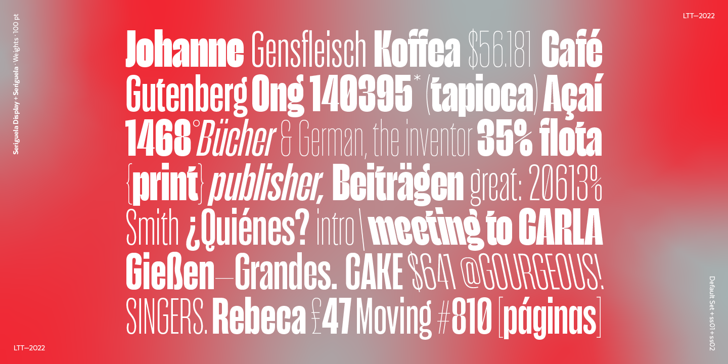 Seriguela Font Family Preview 10