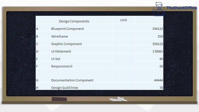 chèn file excel vào powerpoint