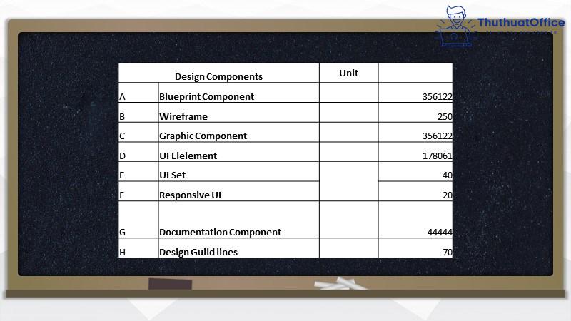 chèn file excel vào powerpoint