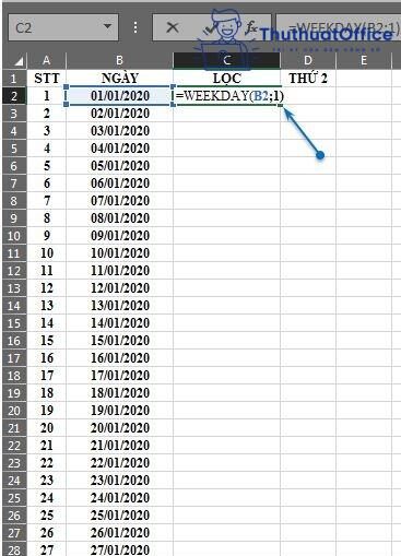 Lọc dữ liệu trong Excel