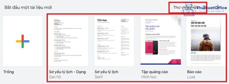 Tính năng cơ bản của Google Docs