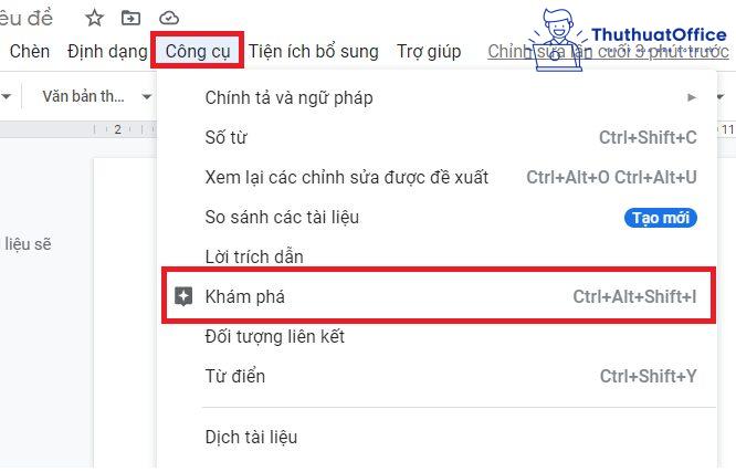 Tính năng cơ bản của Google Docs