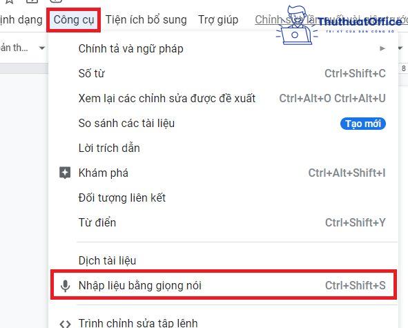 Tính năng cơ bản của Google Docs