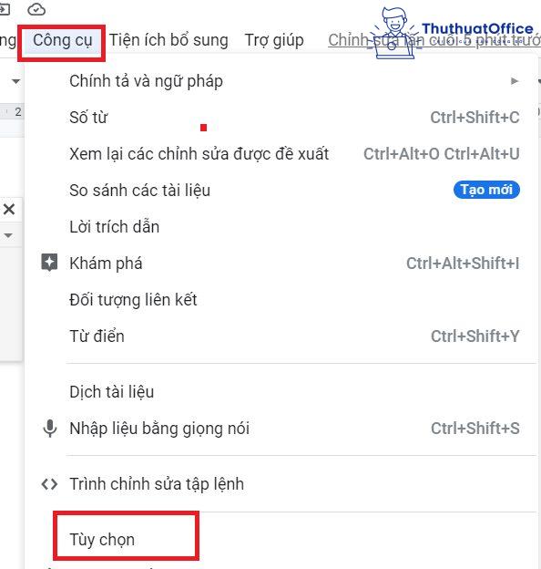 Tính năng cơ bản của Google Docs