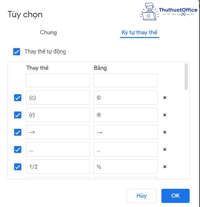 Tính năng cơ bản của Google Docs