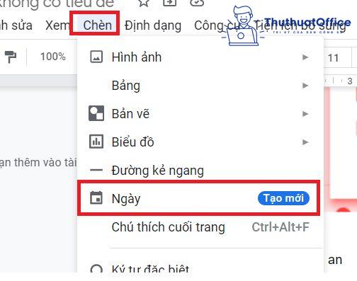 Tính năng cơ bản của Google Docs