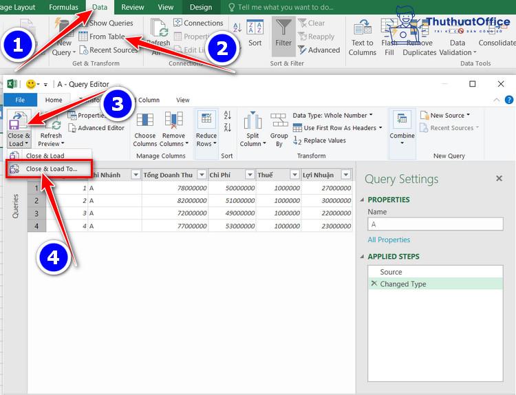 tổng hợp dữ liệu từ nhiều sheet trong Excel