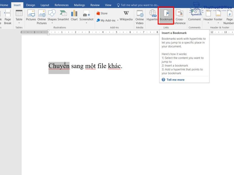 hyperlink trong Word