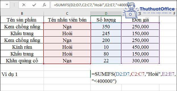 Các hàm cơ bản trong Excel