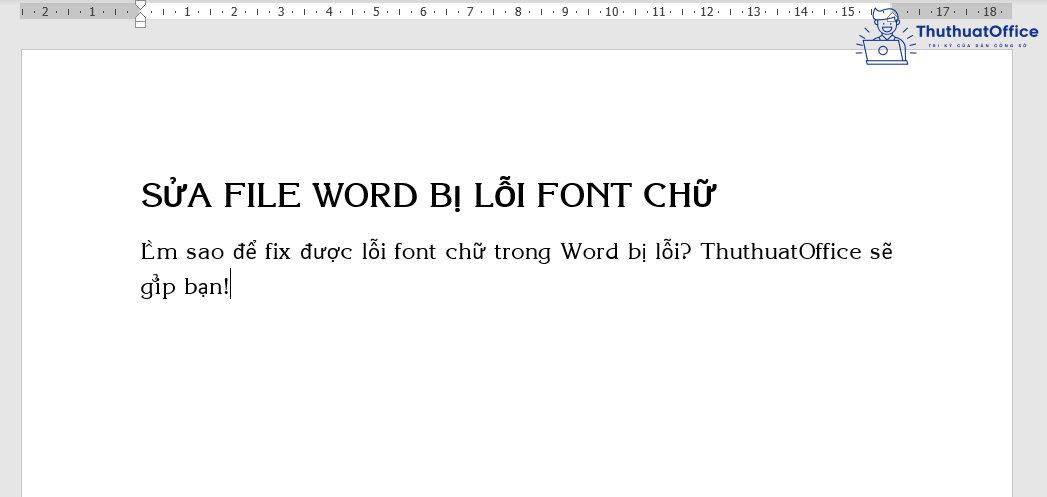 file Word bị lỗi