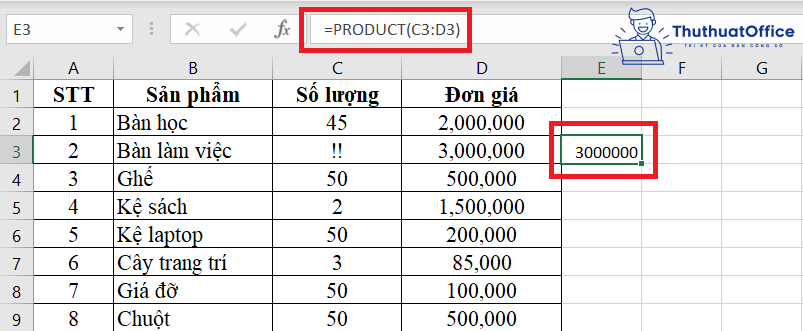 #value trong Excel